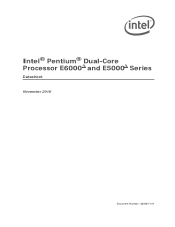 Intel E5504 Data Sheet