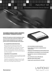 Lantronix MatchPort NR MatchPort NR - Product Brief (A4 format)