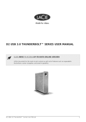Lacie d2 USB 3.0 Thunderbolt™ Series User Manual