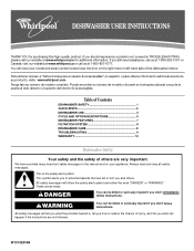 Whirlpool GU2800XTVT Owners Manual