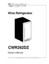 EdgeStar CWR262DZ Owner's Manual