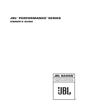 JBL BASS Q Owners Manual English