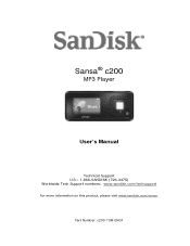 SanDisk C250 User Manual