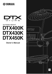 Yamaha DTX430K Owner's Manual