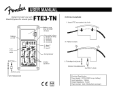 Fender FTE3-TN Owner Manual