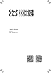 Gigabyte GA-J1900N-D2H User Manual