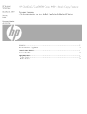 HP 8050 HP CM8060/CM8050 Color MFP  -  Book Copy Feature