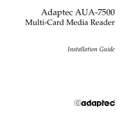 Adaptec AUA-7500A Installation Guide