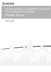 Kyocera ECOSYS FS-C5400DN FS-C5100DN/C5200DN/C5300DN/C5350DN/C5400DN Printer Driver User Guide Rev-14.11 2011 7