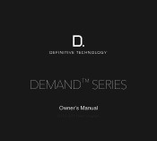 Definitive Technology D15 Demand D17 D15 Owners Manual ENG PDF v01