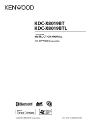 Kenwood KDC-X8019BT User Manual