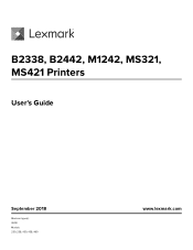 Lexmark MS321 Users Guide PDF
