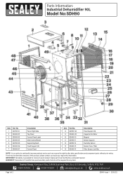 Sealey SDH90 Parts Diagram