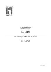 LevelOne IES-0820 Manual