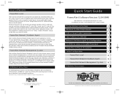 Tripp Lite SMART5000TEL3U Quick Start Guide for PowerAlert Power Management Software 932755
