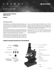 Celestron COSMOS Biological Microscope Kit Cosmos Microscope Kit Manual