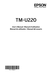 Epson TM-U220 Users Manual
