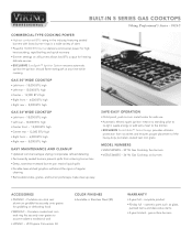 Viking VGSU5366BSS Two-Page Specifications Sheet