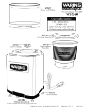 Waring WSG60 Parts Diagram