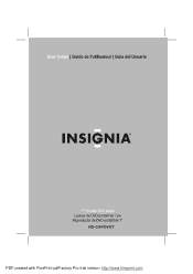 Insignia NS-CAPDVD7 User Manual (English)
