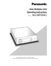 Panasonic WJMP204C WJMP204C User Guide
