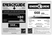 Frigidaire GRMC2273BF Energy Guide