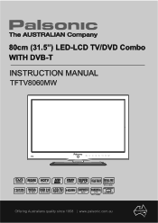 Palsonic TFTV8060MW Owners Manual