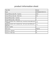 Zanussi ZOF35601XK Product information sheet