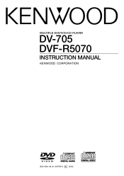 Kenwood DV-705 User Manual