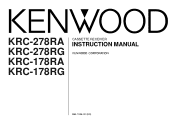 Kenwood KRC-278RG User Manual
