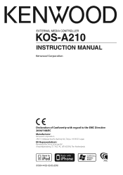 Kenwood KOS-A210 User Manual