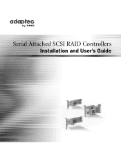 Adaptec 6805E User Manual and Install Guide