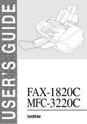 Brother International FAX1820C Users Manual - English
