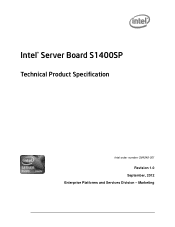 Intel S1400SP Technical Product Specification