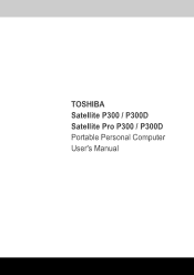 Toshiba P300 PSPC5C-00W00F Users Manual Canada; English
