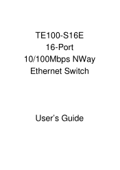 TRENDnet TE100-S16E Manual