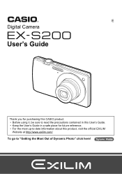 Casio EX-S200SR User Manual