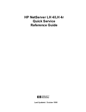 HP D7171A HP Netserver LH 4 and LH 4r Quick Service Guide
