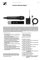 Sennheiser EW-D 835 SET System specification - Evolution Wireless Digital 2
