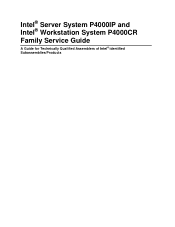 Intel P4300CR Service Guide