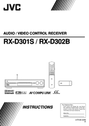JVC RXD301S Instructions