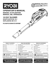 Ryobi P2109A Operation Manual