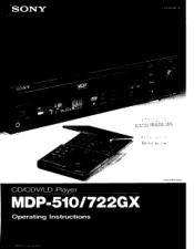 Sony MDP-722GX Users Guide