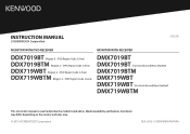 Kenwood DDX719WBT Instruction Manual