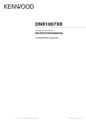 Kenwood DNR1007XR User Manual