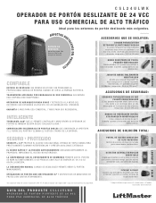 LiftMaster CSL24ULWK CSL24ULWK Product Guide - Spanish