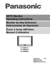 Panasonic CT30WX54U 34' Color Tv