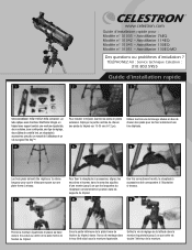 Celestron AstroMaster 130EQ Telescope Quick Setup Guide for AstroMaster 76EQ, 114EQ and 130EQ (French)