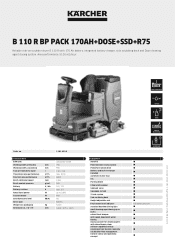 Karcher B 110 R Bp Pack 170AhDoseSSDR75 Product information