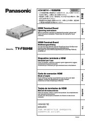 Panasonic TY-FB8TA Operating Instructions